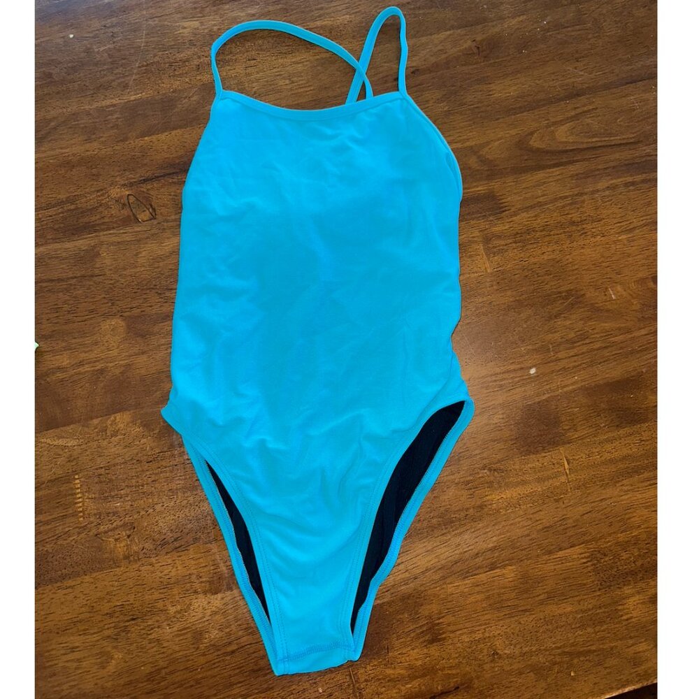 Jolyn Jackson Tie-Back One-piece Swimsuit in Hawaii Blue